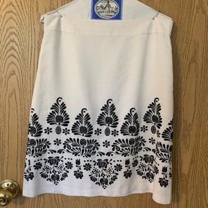 Ann Taylor Loft Petites Embroidered Pencil Skirt